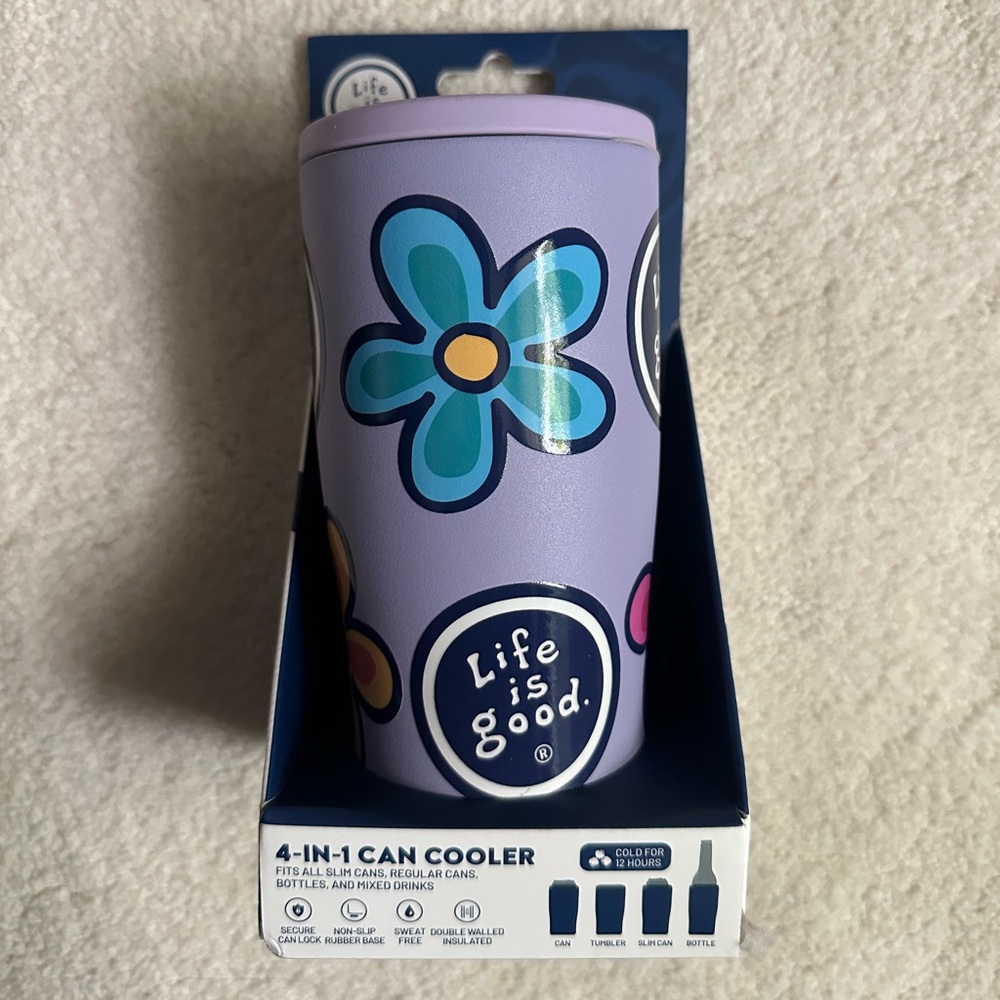 Life is Good 4-in-1 can cooler